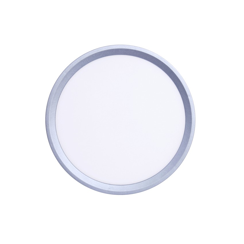 Inlight Πλαφονιέρα οροφής LED 18W 3CCT (by switch on base) σε ασημί απόχρωση D:23x2,5cm (42036-E-Silver)