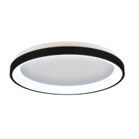 Inlight Πλαφονιέρα οροφής LED 28W 3CCT από μαύρο μέταλλο και ακρυλικό D:40x5cm (42044-C-Black)