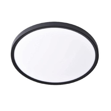 Inlight Πλαφονιέρα οροφής LED 60W 3CCT (by switch on base) σε μαύρη απόχρωση D:75x2,5cm (42036-AA-Black)