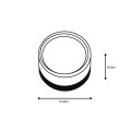 it-Lighting Ceiling LED 9W 3CCT Outdoor Ceiling Light black D:14cmx7,8cm (80301050)