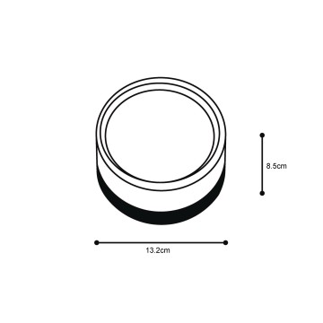 it-Lighting Ceiling LED 9W 3CCT Outdoor Ceiling Light black D:14cmx7,8cm (80301050)