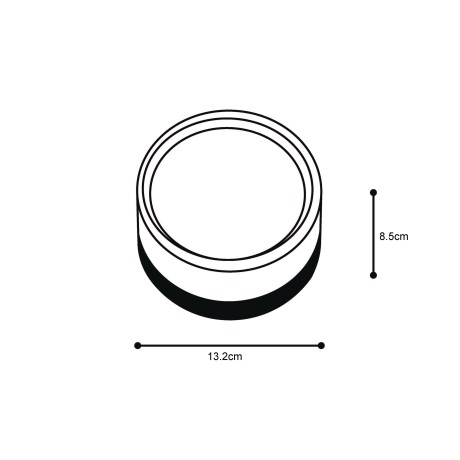 it-Lighting Ceiling LED 9W 3CCT Outdoor Ceiling Light black D:14cmx7,8cm (80301050)