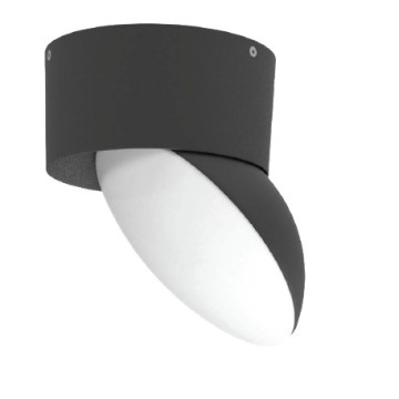 it-Lighting Wabash LED 7W 3CCT Outdoor Wall Lamp Black D:13cm (80208410)