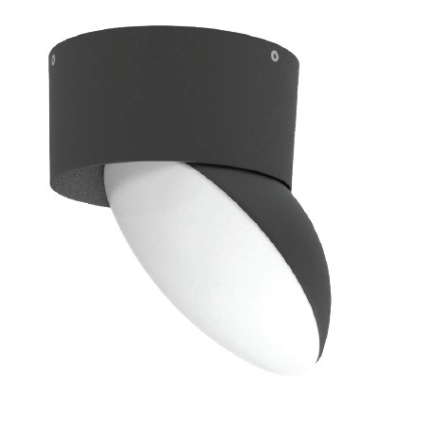 it-Lighting Wabash LED 7W 3CCT Outdoor Wall Lamp Black D:13cm (80208410)