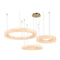 Κρεμαστό φωτιστικό, Alabaster, 65W, 7150 lm, 3CCT (by switch on base)D: 80X6cm-60X6cm-40X6cm(6115-A)