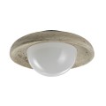 Πλαφονιέρα οροφής γκρι από travertine marble 2XG9 D:25cm (43067)
