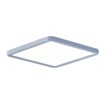 Πλαφονιέρα οροφής LED 40W 3CCT (by switch on base) από ασημί μέταλλο  D:50cm (42045-Silver)
