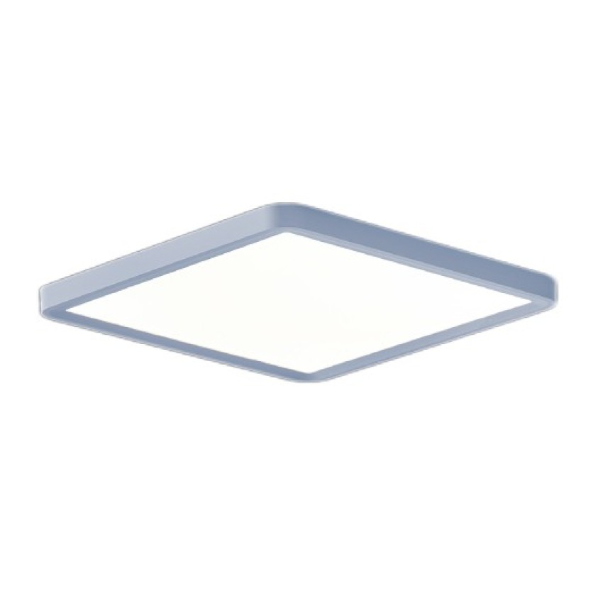 Πλαφονιέρα οροφής LED 40W 3CCT (by switch on base) από ασημί μέταλλο  D:50cm (42045-Silver)