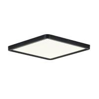 Πλαφονιέρα οροφής LED 40W 3CCT (by switch on base) από μαύρο μέταλλο  D:50cm (42045-Black)