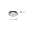 it-Lighting Echo LED 15W 3CCT Outdoor Ceiling Light White D:21cmx6cm (80300220)