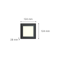 it-Lighting George LED 3.5W 3CCT Outdoor Wall Lamp Grey D:12.4cmx12.4cm(80201530)