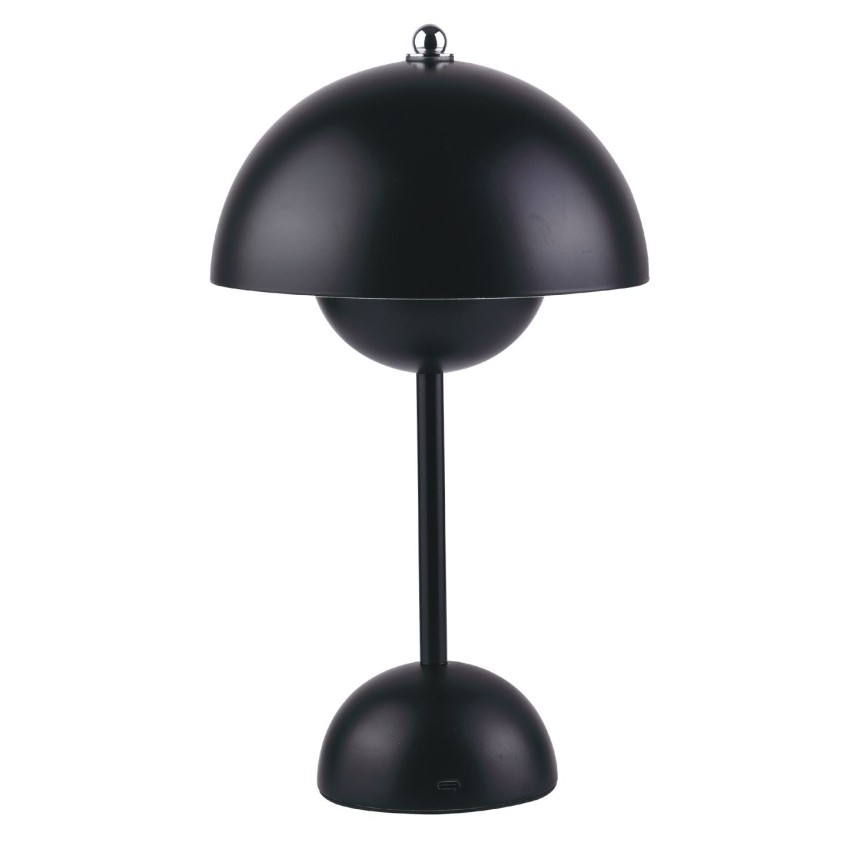 Inlight Rechargeable LED 1.5W 3CCT Touch Table Lamp Black D:10x24cm (3059-Black)