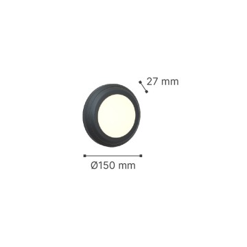 it-Lighting Jocassee LED 3.5W 3CCT Outdoor Wall Lamp Anthracite D:15cmx2.7cm (80201440)