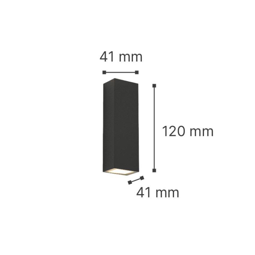it-Lighting Lanier LED 5W 3000K Outdoor Up-Down Adjustable Wall Lamp Anthracite D:12cmx4.1cm (80201041)