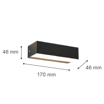 Martin Επιτοίχιο Φωτιστικό Εξωτερικού Χώρου LED 9W 3CCT Up-Down σε Γκρι Χρώμα D 17cm x 4.6cm