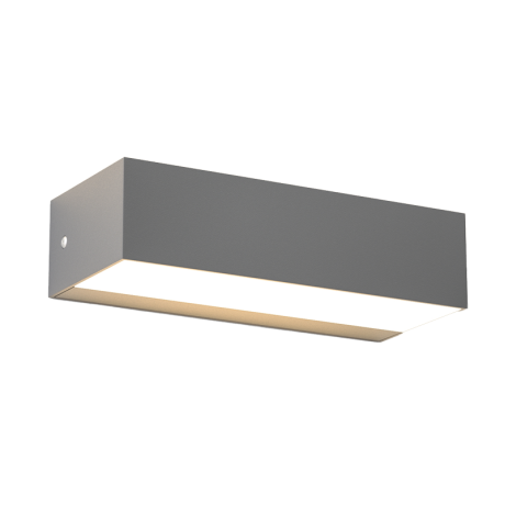 Martin Επιτοίχιο Φωτιστικό Εξωτερικού Χώρου LED 9W 3CCT Up-Down σε Γκρι Χρώμα D 17cm x 4.6cm