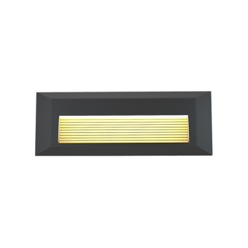 Mono Επιτοίχιο Φωτιστικό Εξωτερικού Χώρου LED 3W 3CCT σε Ανθρακί Χρώμα D:22cm x 2.8cm