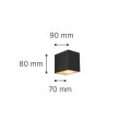 it-Lighting Norman 1xGU10 Outdoor Up or Down Wall Lamp Anthracite D:8cmx7cm (80200444)