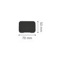 it-Lighting Silver LED 1W 3000K Outdoor Wall Lamp Anthracite D:5cmx7cm (80202440)