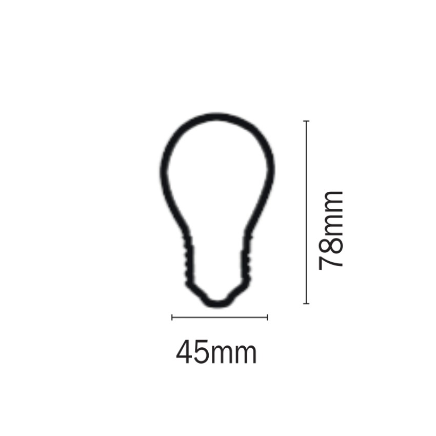 E27 LED Filament G45 5watt Φυσικό Λευκό  (7.27.05.13.2)