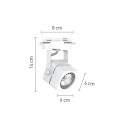 Σποτ Ράγας Λευκό 1XGU10 D:8cmX14cm (T00700-WH)