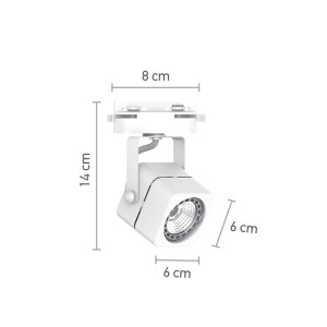 Σποτ Ράγας Λευκό 1XGU10 D:8cmX14cm (T00700-WH)