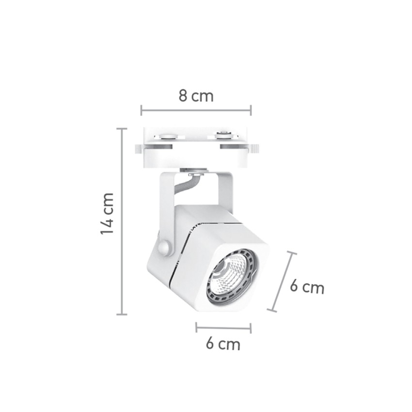Σποτ Ράγας Λευκό 1XGU10 D:8cmX14cm (T00700-WH)