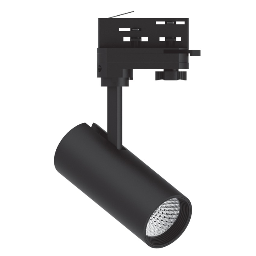 Σποτ τριφασικής ράγας LED 10W 3000K σε μαύρη απόχρωση D:10cmX15,5cm (T01001-BL)