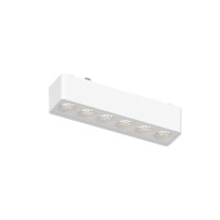 Φωτιστικό LED 6W 3000K για Ultra-Thin μαγνητική ράγα σε λευκή απόχρωση D:12,2cmX2,4cm (T02801-WH)