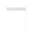 Φωτιστικό LED 10W 3000K για Ultra-Thin μαγνητική ράγα σε λευκή απόχρωση D:23cmX8cm (T03401-WH)