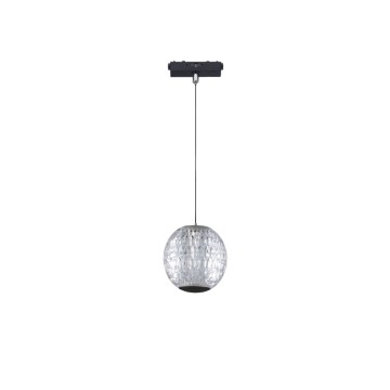 Inlight Κρεμαστό Φωτιστικό LED 5W 3CCT για Ultra-Thin μαγνητική ράγα σε μαύρη απόχρωση D:10,2cm (TMU0230-Black)