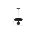 Inlight Κρεμαστό Φωτιστικό LED 5W 3CCT για Ultra-Thin μαγνητική ράγα σε μαύρη απόχρωση D:23X20cm (TMU0240-Black)