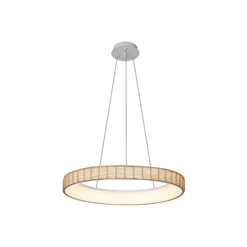 Inlight Κρεμαστό Φωτιστικό LED από σχοινί 3CCT, 32W  D:60x8cm (42041)