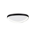 Inlight Πλαφονιέρα οροφής LED 25W 3CCT από μαύρο μέταλλο και ακρυλικό D:61,5x5cm (42043-Black)