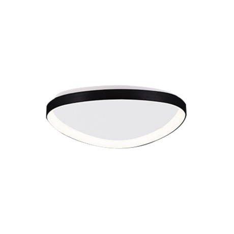 Inlight Πλαφονιέρα οροφής LED 25W 3CCT από μαύρο μέταλλο και ακρυλικό D:61,5x5cm (42043-Black)