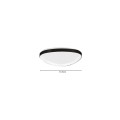 Inlight Πλαφονιέρα οροφής LED 25W 3CCT από λευκό μέταλλο και ακρυλικό D:61,5x5cm (42043-White)