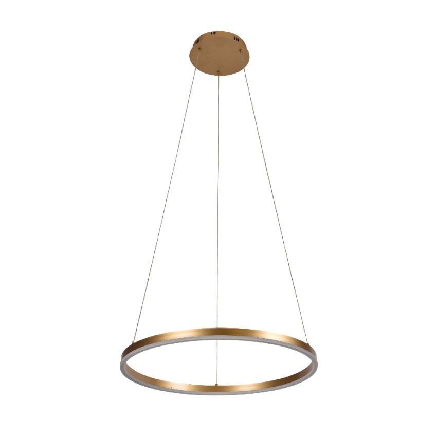 Inlight Κρεμαστό φωτιστικό LED 45W 3CCT (by switch on base) D:100cm (6095-AA-Golden)