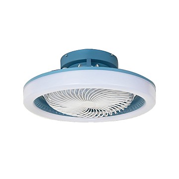 Ανεμιστήρας-Φωτιστικό Fan Light LED Οροφής 36W 3CCT σε Μπλε