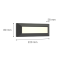 it-Lighting Willoughby LED 4W 3CCT Outdoor Wall Lamp Anthracite D:22cmx8cm (80201340)