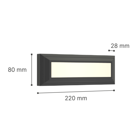 it-Lighting Willoughby LED 4W 3CCT Outdoor Wall Lamp Anthracite D:22cmx8cm (80201340)