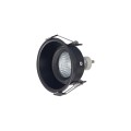 Χωνευτό σποτ από μαύρο μέταλλο 1XGU10 D:8cm (Χ0010-BL)