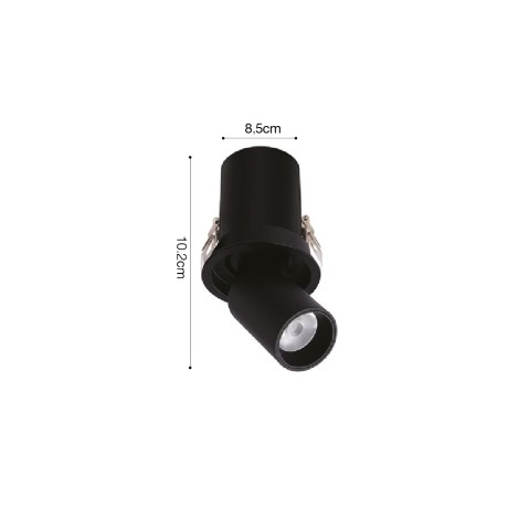 Inlight Downlight σποτ 10W 3CCT σε λευκή και μαύρη απόχρωση (X00180WB)