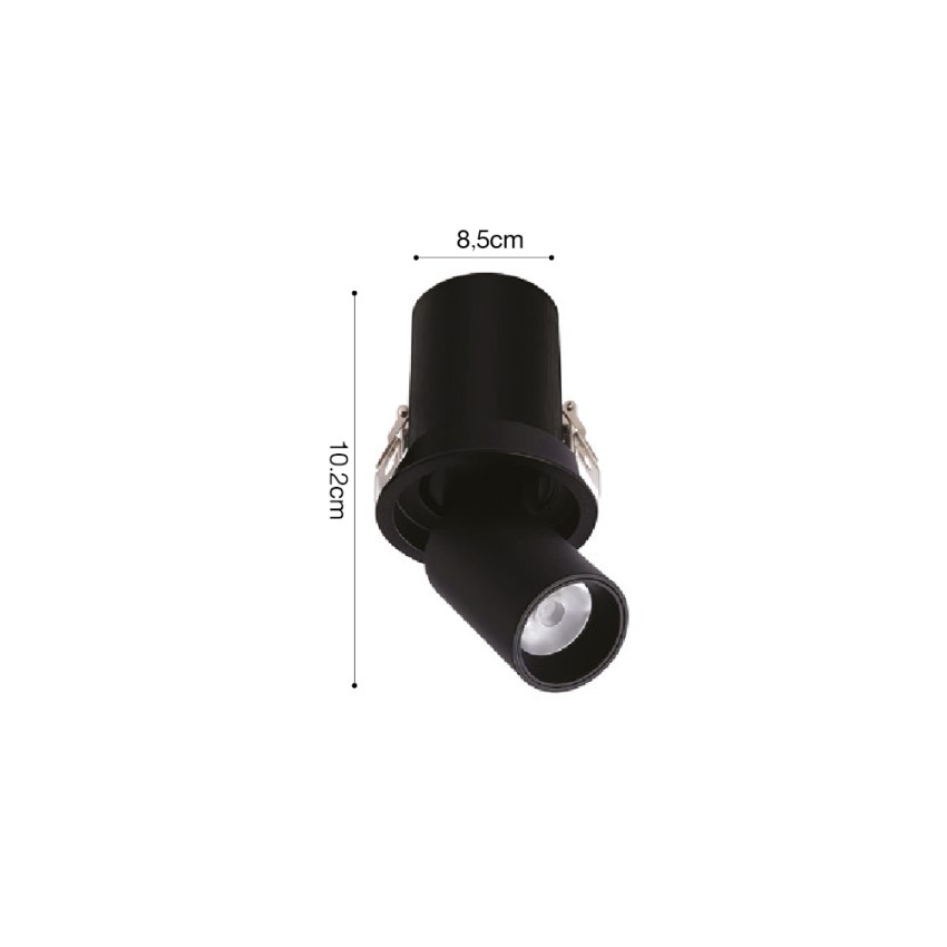 Inlight Downlight σποτ 10W 3CCT σε λευκή και μαύρη απόχρωση (X00180WB)