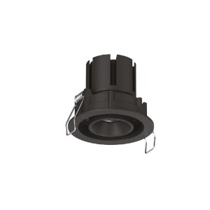 Inlight Downlight σποτ 7W 3CCT σε μαύρη απόχρωση (X00230B)