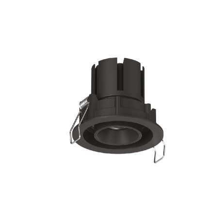 Inlight Downlight σποτ 7W 3CCT σε μαύρη απόχρωση (X00230B)