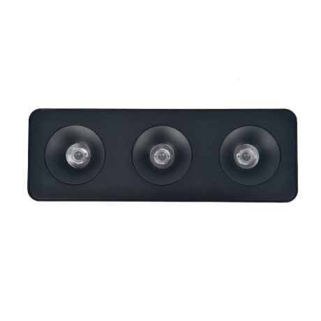 Inlight Downlight Mounted σποτ 3*8W 3CCT σε μαύρη απόχρωση (X00280B)