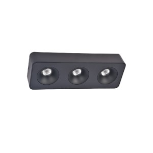 Inlight Downlight Mounted σποτ 3*8W 3CCT σε μαύρη απόχρωση (X00280B)