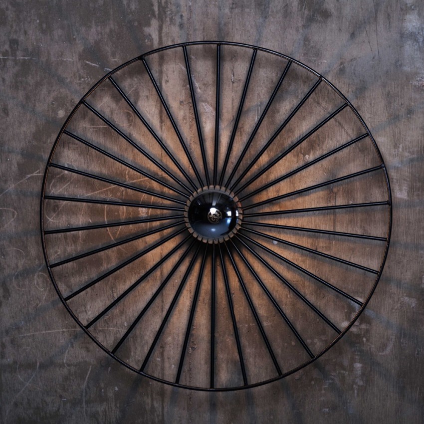 Στρογγυλή Μεταλλική Απλίκα Τοίχου CART 1356B – Minimal Design