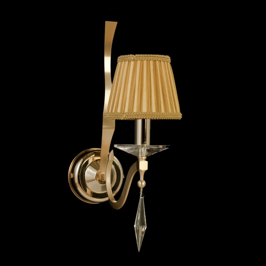 CLAMP 191/1 – Μπρούτζινο Κρεμαστό Φωτιστικό με Αμπαζούρ | Glint.gr