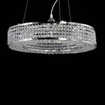 Κρεμαστό Φωτιστικό Χάντρα Από Μπρούτζο και Κρύσταλλα